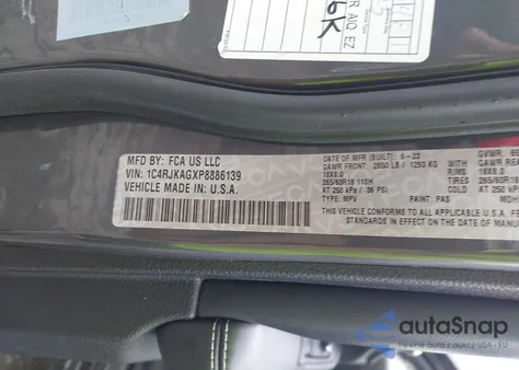 2023 Jeep Grand Cherokee L Laredo 4X4 из США, поврежденный, VIN 1C4RJKAGXP8886139